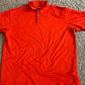 Under Armour Men's Orange Polo Shirt Size L